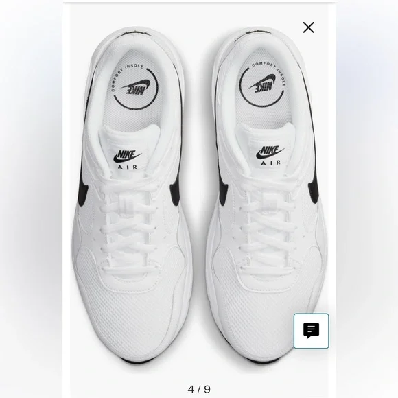 Nike Air Max SC White and Black Sneakers - Picture 3 of 5